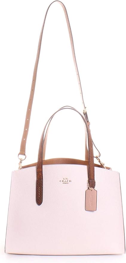 charlie carryall with colorblock snakeskin handles