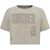 Pro Standard NBA Womens Womens NBA Oklahoma City Thunder Neutrals Player Short Sleeve Boxy Tee