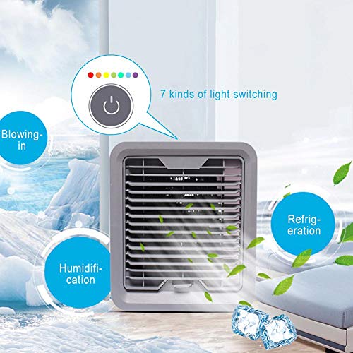 Air Conditioner Cooler,Air Conditioner Cooler Mini Personal Humidification Spray Table Fan Small Air Conditioner Cooling Humidifier Intelligent Cold Incense Small Air Conditioner for Office Home