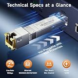 Cable Matters 10G SFP+ RJ45 Ethernet Transceiver Module Cisco Ubiquiti D-Link view 5