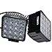 KAWELL 2 Pack 48W LED Spot Lights 4.3 Inches Square Offroad Driving Work Lamp Auxiliary Fog Lights for Tractor Marine Jeep Cabin Boat Truck Car