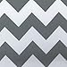 Waterproof Outdoor Chevron Canvas Grey/White 60 inch Fabric By the Yard (F.E.)