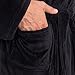Mens Hooded Robe - Plush Shawl Kimono Bathrobe by Ross Michaels