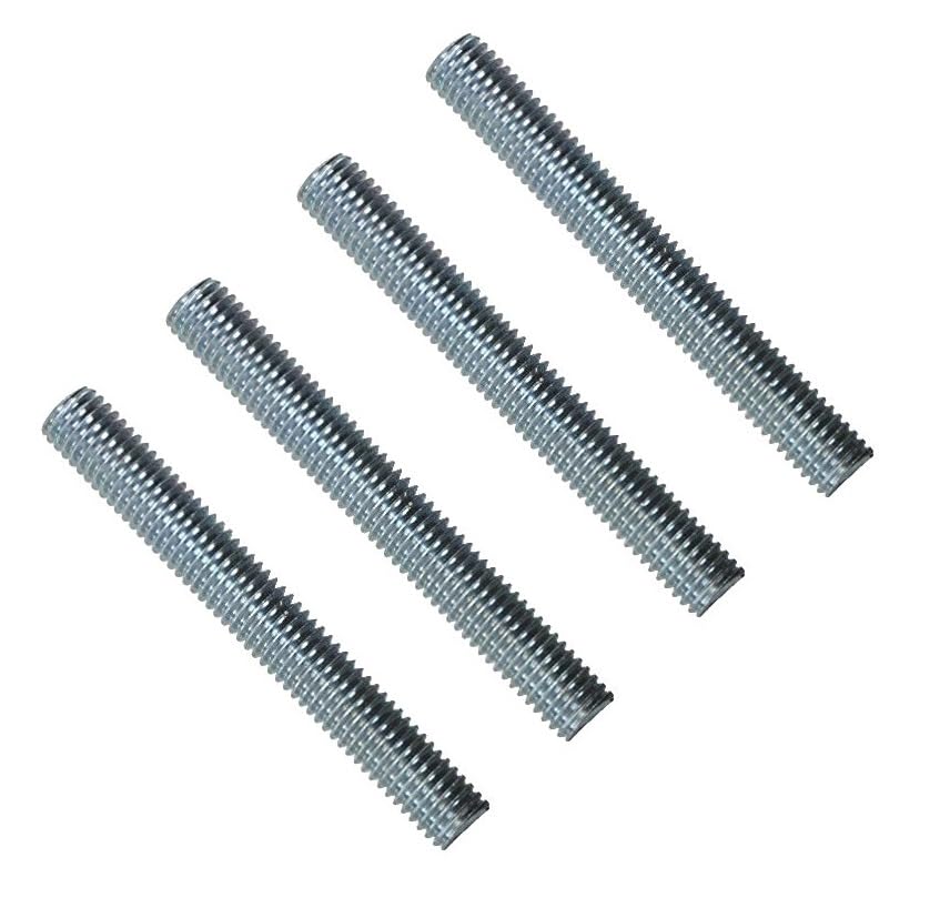 TERF® M10 (10mm) X 200mm Fully Threaded Studding Rod Bar M10 for Ø 10mm (3/8'') Diameter X 200mm (8'') Length All Threads Resin Anchor Studs Bar Rod Screw - Pack of 4