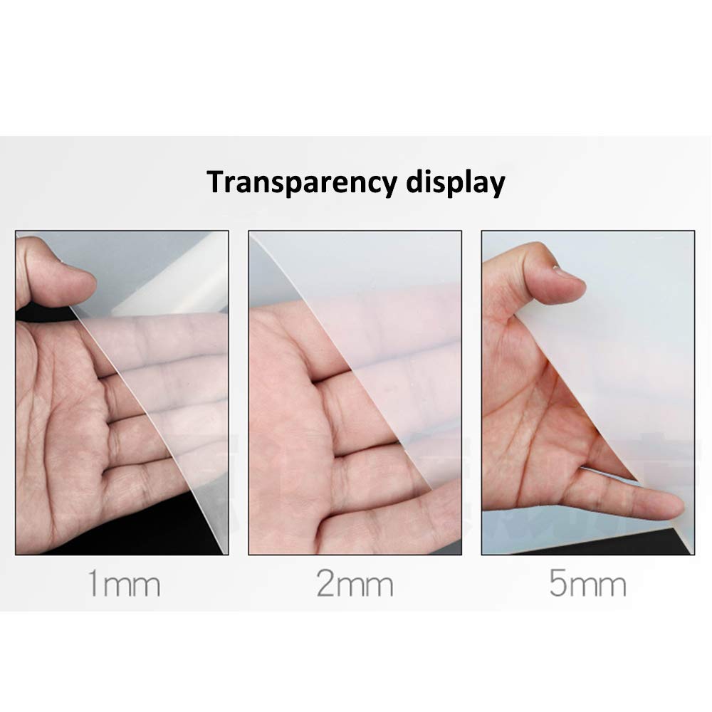 TEN-HIGH Translucent Food Grade Silicone Rubber Sheet, 500mm x 500mm High Temperature Resistant Silicone Rubber Board(Thickness: 1mm) - Image 5