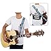 KMEGAS Soft Cotton Suede Ends Jacquard Weave Hootenanny Style Strap with Picks Holder for All Electric, Acoustic, Classical and Bass Guitars, Picks and Capo Included