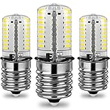LAKES E17 Dimmable LED Bulb, 4W 6000K Daylight White, for Microwave oven, Freezer, under-microwave stove light 3-Pack