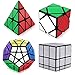 Tresbro Speed Cube Set, Pyramid Mirror Skew Megaminx Cube Collection, Toy Puzzles for Kids and Adults Set of 4