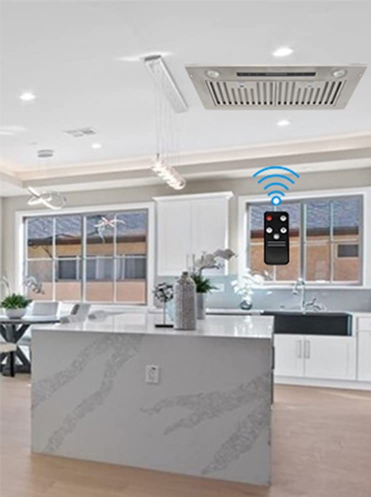 Awoco 141/2”D Super Quiet Split Insert Ceiling Mount Stainless Steel