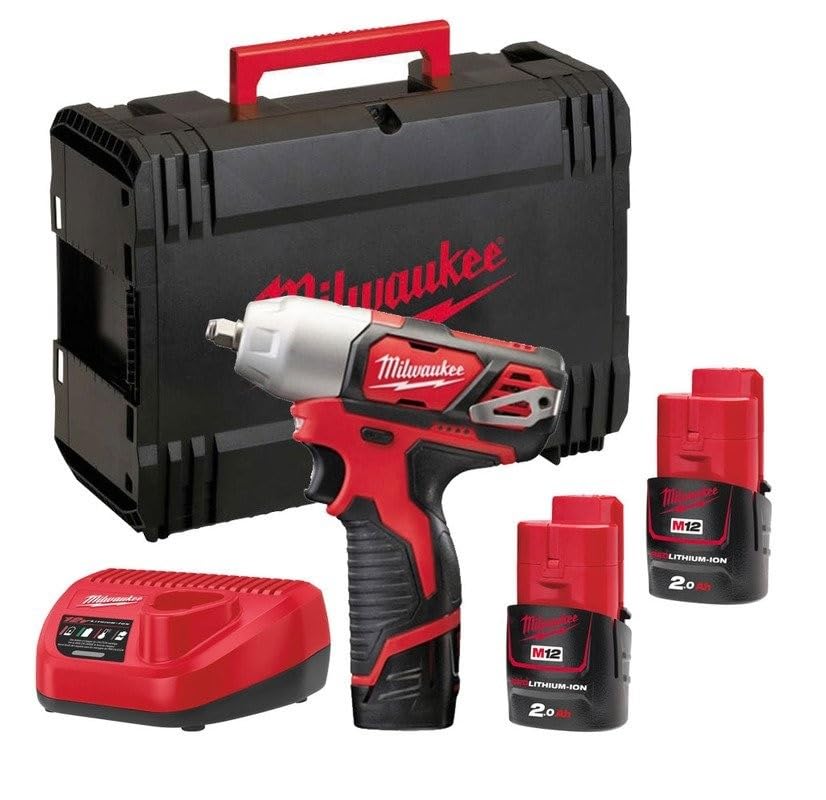 M12 BIW14-202C Sub Compact 1/4in Impact Wrench 12V 2 x 2.0Ah Li-ion