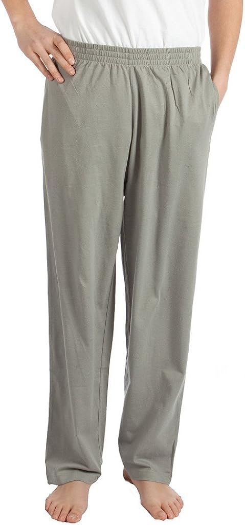 Pembrook Mens Jersey Knit Pants with Elastic Waistband at  Men’s Clothing store
