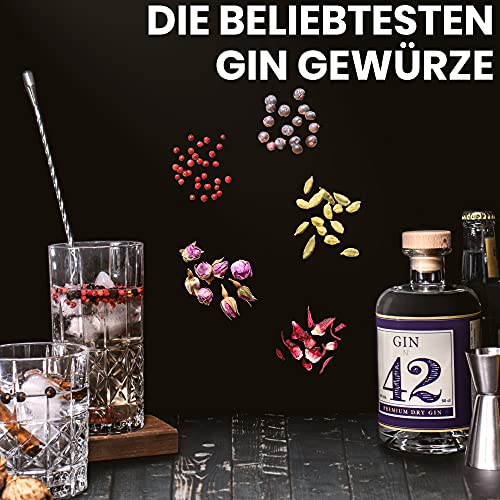 Gin Gewürze | 5 natürliche Gin Botanicals im Set | Für Gin Tonic, als Cocktail Zubehör und zum Gin selber machen | Gin… – Bild 2