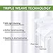 NICETOWN White Window Curtain Panels - 50% Light Blocking Curtains for Bedroom & Dining Room Window (Set of 2, 42 inches x 63 inches)