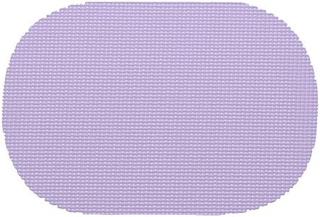 12 Piece Lavender Placemats,(Set of 12), Machine Washable, Solid Pattern, Oval Shape, Contemporary And Traditional Style, Perfect For Everyday Entertaining, Season Or Holiday Lace Material, Violet