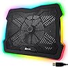 KLIM-Ultimate-Laptop-Cooling-Stand-with-RGB-backlighting-11-17-Gaming-Laptop-Cooling-Pad-For-Desk-New-2021-USB-Powered-Fan-Very-Stable-And-Silent-Compatible-Mac-And-PS4 KLIM Ultimate + RGB Laptop Cooling Pad with LED Rim + Gaming Laptop Cooler + USB Powered Fan + Very Stable And Silent…