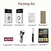 Wireless Intercom Doorbell, Adv-one Portable Door Chimes with 1 Receiver and 1 Push Button Operating at 600-feet Range High Volume Door Bell Kits (Silver)