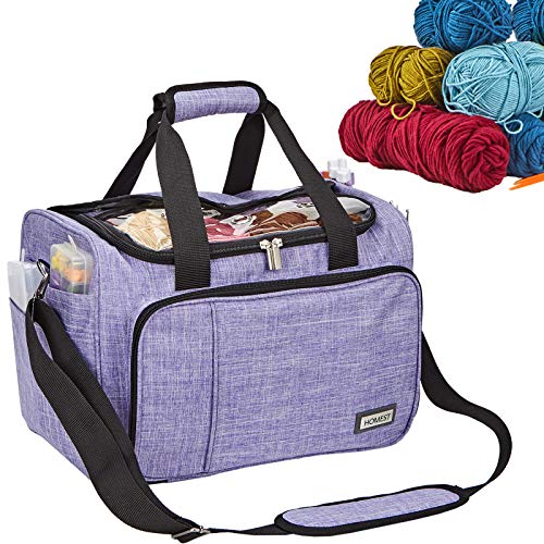 HOMEST Yarn Bag Organizer, Crochet Organizers for Knitting Accessories