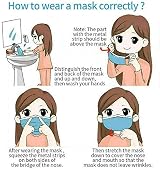 1ABOVE 200 PCS 3-Layer Protective Disposable Face Masks Blue Breathable view 5