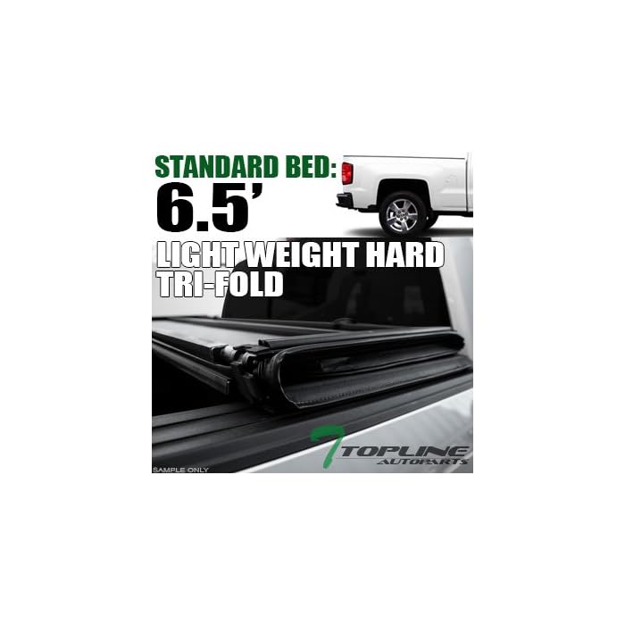 Buy Topline Autopart Lightweight Hard TriFold Tri Fold Truck Bed