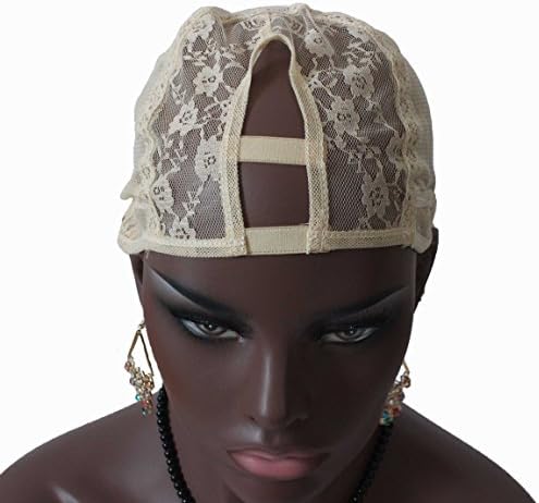 Royalty Hair Wig Cap Middle U Part Weaving Wig for Make Wigs with Sturdy Straps for Black Women Color Brown Pack of 1 (XS)