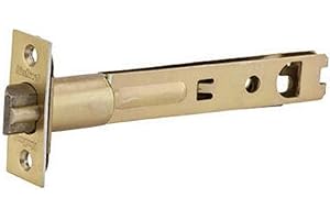Kwikset 3014-01 3 CP Security 5-Inch Entry Door Latch, Polished Brass