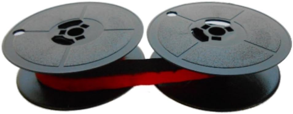 CasioOlivetti Lettera 32 Ink Ribbon, Double Spool, Black/Red, 13 mm x 10 m, Factory Original