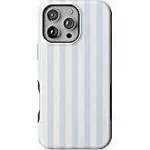 Casely iPhone 16 Pro Max Case | Blue Stripes | Sunday Best | Bold Protective Design | Compatible with MagSafe
