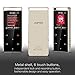 AGPTEK A01S 16GB MP3 Player Touch Button with FM /Radio, Lossless Sound Metal Music Player with Independent Lock (Support up to 128GB) for Sport, Black