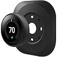 Spigen Wall Plate Designed for Google Nest Learning Thermostat 1st/2nd/3rd Generation Wall Plate - Matte Black