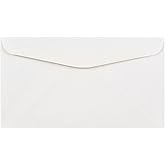 JAM PAPER #6 3/4 Business Commercial Envelopes - 3 5/8 x 6 1/2 - White - 50/pack