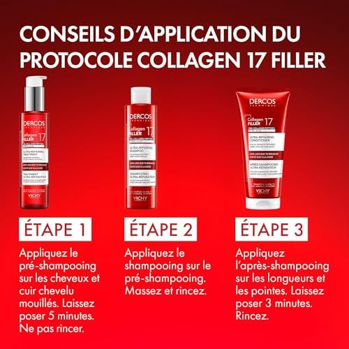Dercos Shampooing Ultra-Réparateur Collagen 17 Anti-Casse 200ml