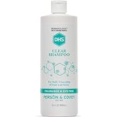 Dhs Clear Hair Shampoo For Daily Cleaning Of Hair And Scalp, Fragrance Free - 16 Oz (Pack Of 4)