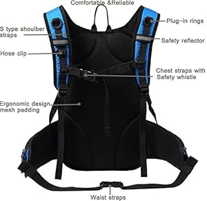 Best Hydration Reservoir: Mubasel Gear Insulated Hydration Backpack with 2L BPA Free Bladder