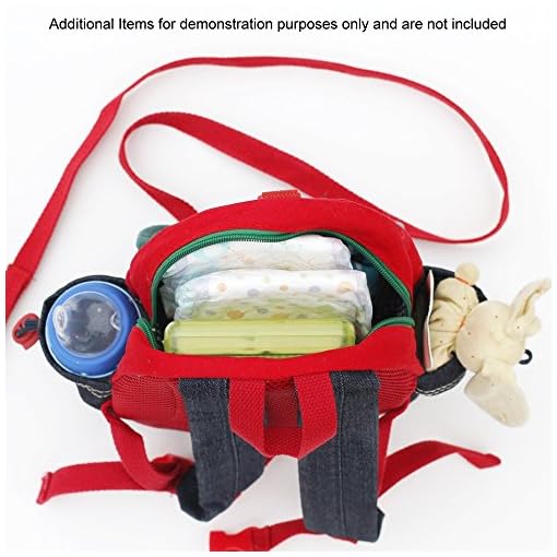 Toddler Backpack with Leash Never Lets Your Kids Get Away! Cute Child Safety Harness Bag for Pre-School! Keeps Essential Items Ready for Childcare! Great for Boys and Girls ! (Old Red) - Image 7