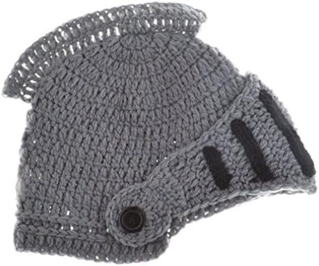 swrose Handmade Newborn Knit Knight Costume Photograph Prop (Gray)