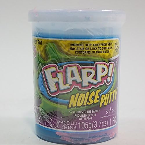 Flarp Cotton Candy Blue Large Noise Putty Make 6 Awful Fart Sounds Gag 105g in 3.7oz Container of Goop