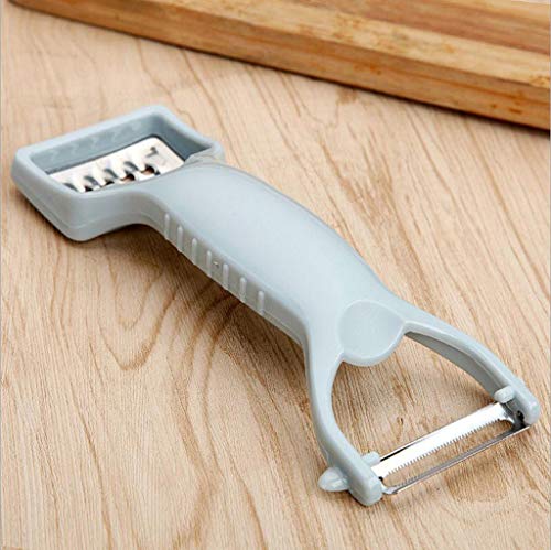 TADAMI Multi-Functional Vegetable Grater,Multi-Function Grater Stainless Steel Potato Radish Garlic Grinding Slicer Tool (Blue)