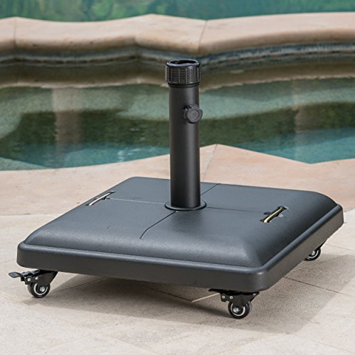 Christopher Knight Homechristopher Knight Home Hayward 80lb Steel Square Umbrella Base With Wheels Black Dailymail