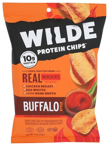 Wilde Snacks Chips Protein Buffalo 4 OZ