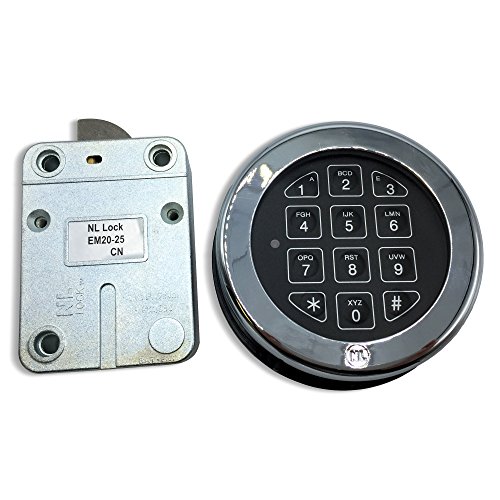 Electronic Digital Keypad Lock for Safes, (NLLock EM2025) Swing RotoBolt Safe Lock UL Listed