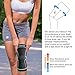 CAMBIVO 2 Pack Knee Brace, Knee Compression Sleeve Support for Running, Arthritis, ACL, Meniscus Tear, Sports, Joint Pain Relief and Injury Recovery (Large,Navy Blue)