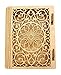 Wooden Jewelry Box Decorative Cassette Carved Bookcase Book Box Laser Cut and Handmade Wooden Book Puzzle Bohemian Great Gift for Book Lovers