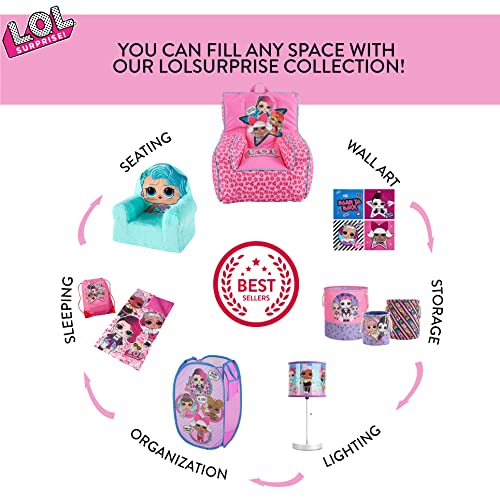 Idea Nuova LOL Surprise Sling Bag and Cozy Lightweight Sleeping Bag, 30