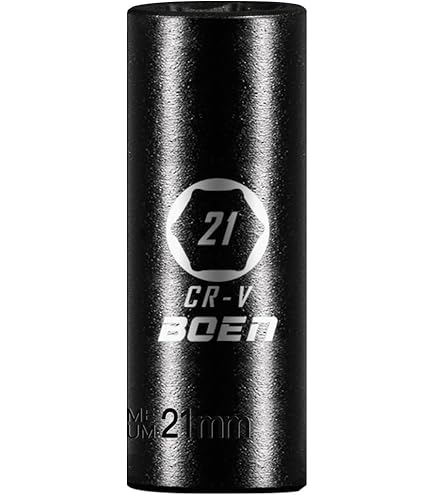Deep Impact Sockets 1/2" Drive 21mm Socket Cr-V 6 Point Black For DIY Making - View #13