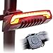 Meilan Smart Bike Tail Light X5 USB Rechargeable with Wireless Remote Turn signals Laser Beams for Moutain Bike,BMX Bike,Road Bicycle and Hybrid Bike 85 Lumens