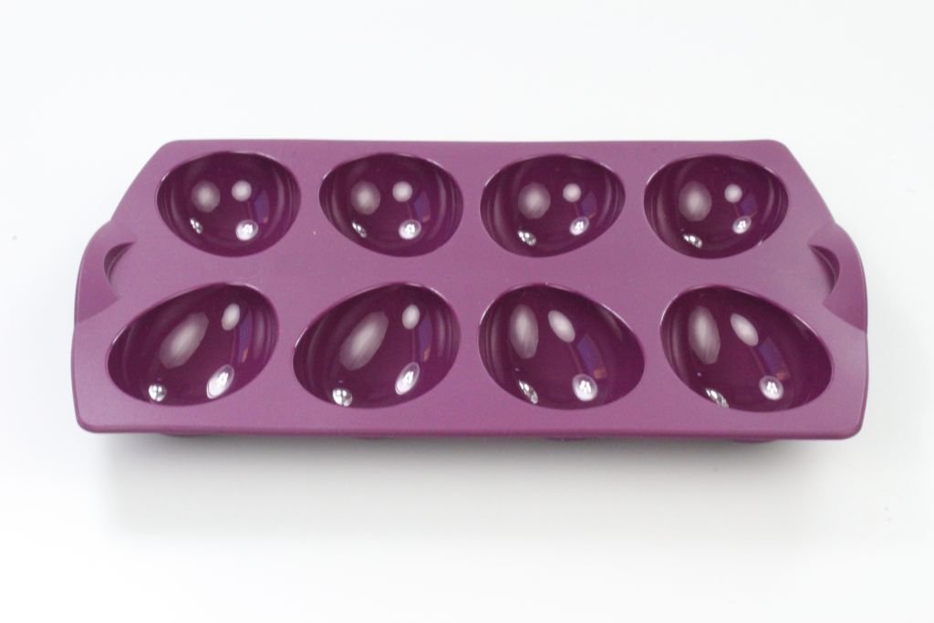 TUPPERWARE Baking silicone mould egg purple muffin baking mould egg mould Easyplus