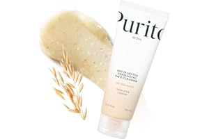 Purito Oat Exfoliating Facial Polish Cleanser - Hydrating Daily Face Wash with Gentle Scrub Clay Pore Minimizing Panthenol, Oat Seed Water Vegan, Non-comedogenic Korean Skin Care 5.07 fl.oz