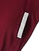 Messic Vintage Hoodie for Women, Women's Slim Fit Active 1/4 Oblique Zipper Hoodie Pullover Sweatshirt,Wine,XX-Large