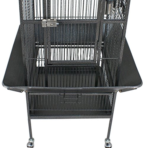 Super Deal 53"/61"/68" Large Bird Cage w/ Play Top Parrot Chinchilla Cage Macaw Cockatiel Cockatoo Pet House, 61 inch - Thumbnail 5