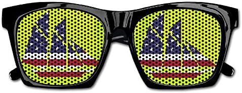 Xing Stars Colorful Summer Unisex American Flag Ship Fashion Party Costume Sunglasses